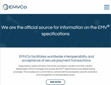 Tablet Screenshot of emvco.com